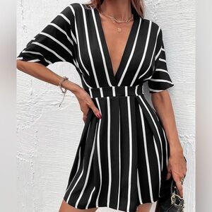 WHOIAM Black and White Romper